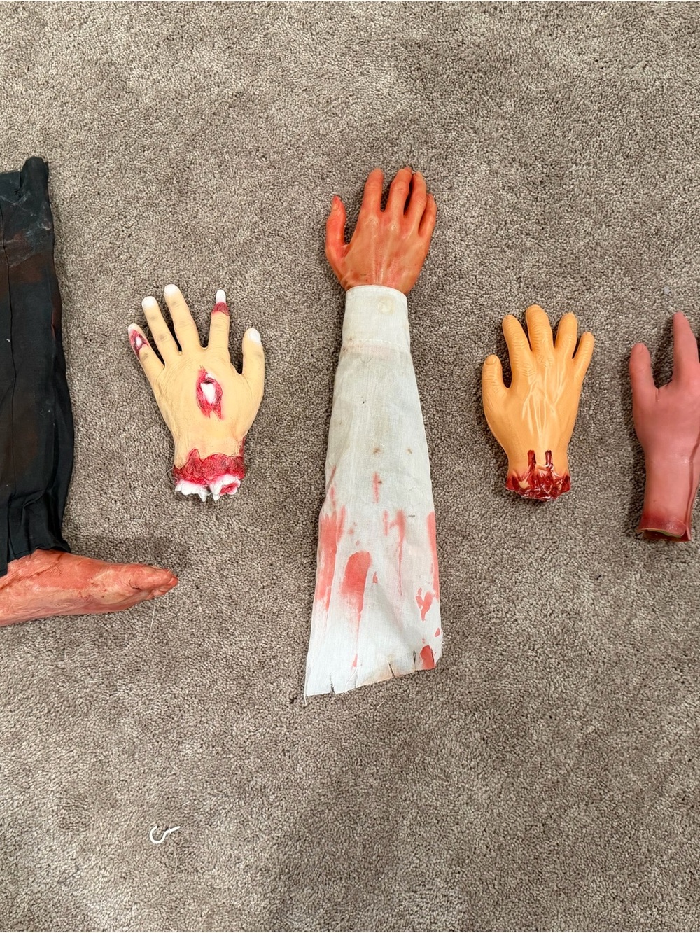 Halloween Decorations Bloody Severed Hand and Arm and Leg Props